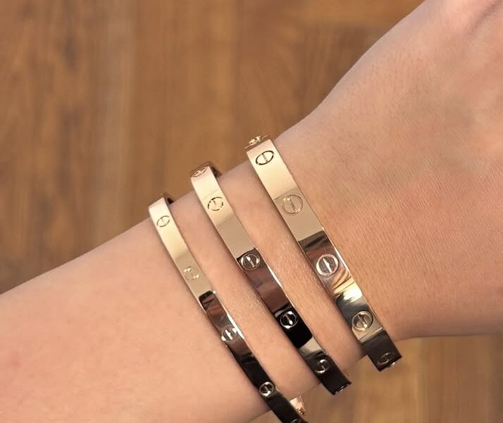 Pulseras esclava de oro 18k Cartier 9gr