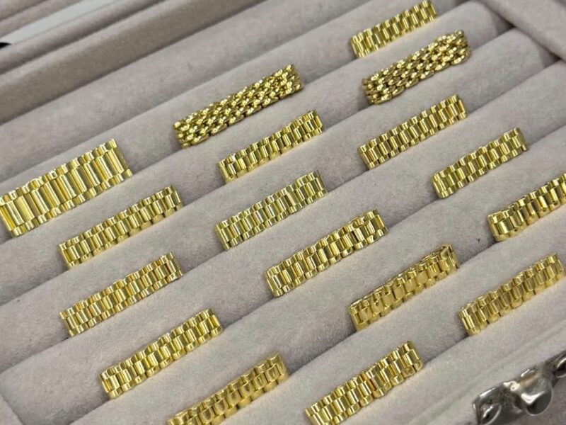 Anillos de oro 18k rolex varios talles y modelos