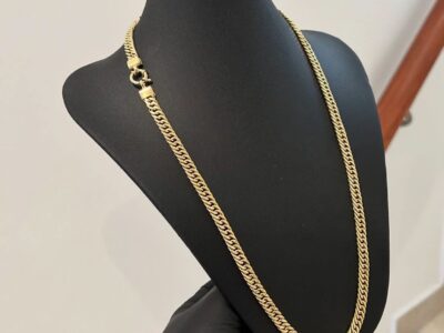 Cadena de Oro 18k triple groumet 10gr 55cm