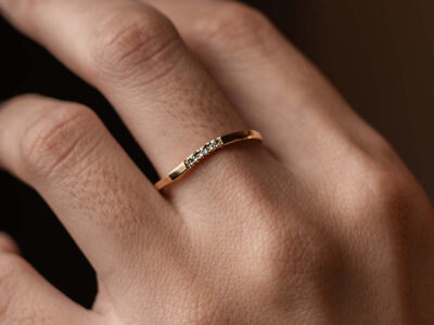 Anillo oro 18k dama con diamante 2gr