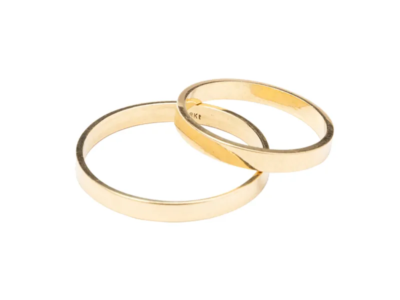 Anillo Alianza Oro 18k Cinta 3gr