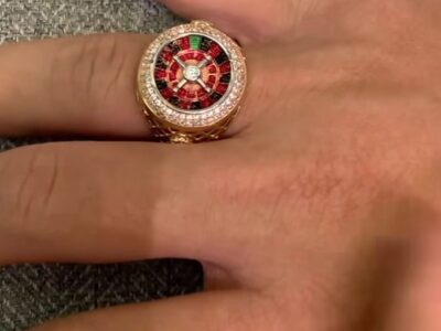 Anillo oro 18k ruleta 9gr