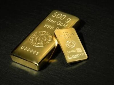 Lingote de oro 24k certificado 500gr