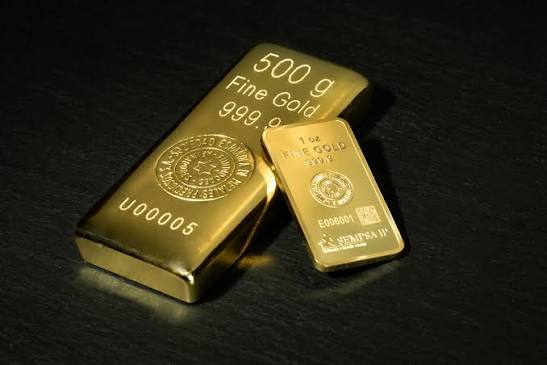 Lingote de oro 24k certificado 500gr