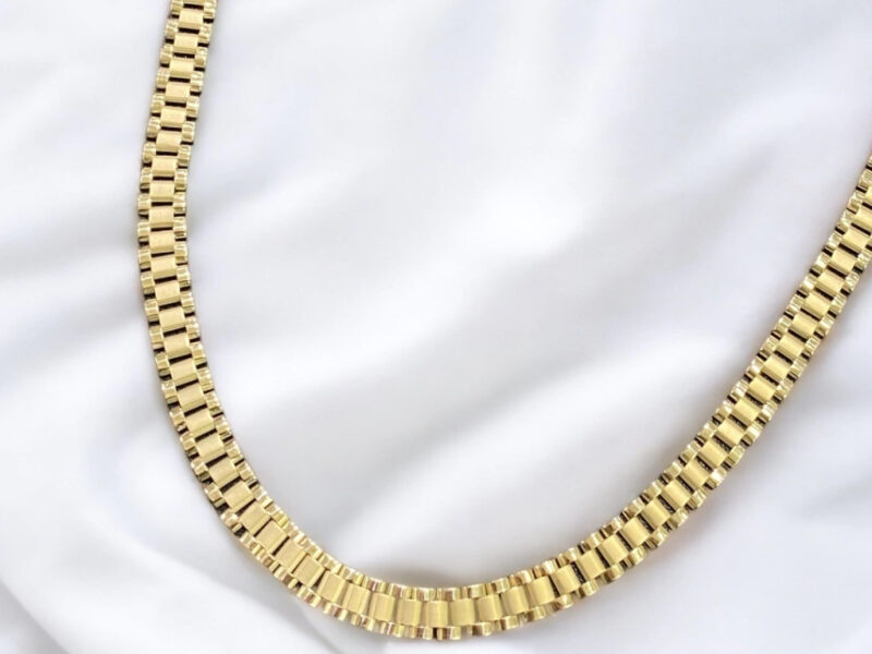 Gargantilla de oro 18k rolex 55cm 20gr